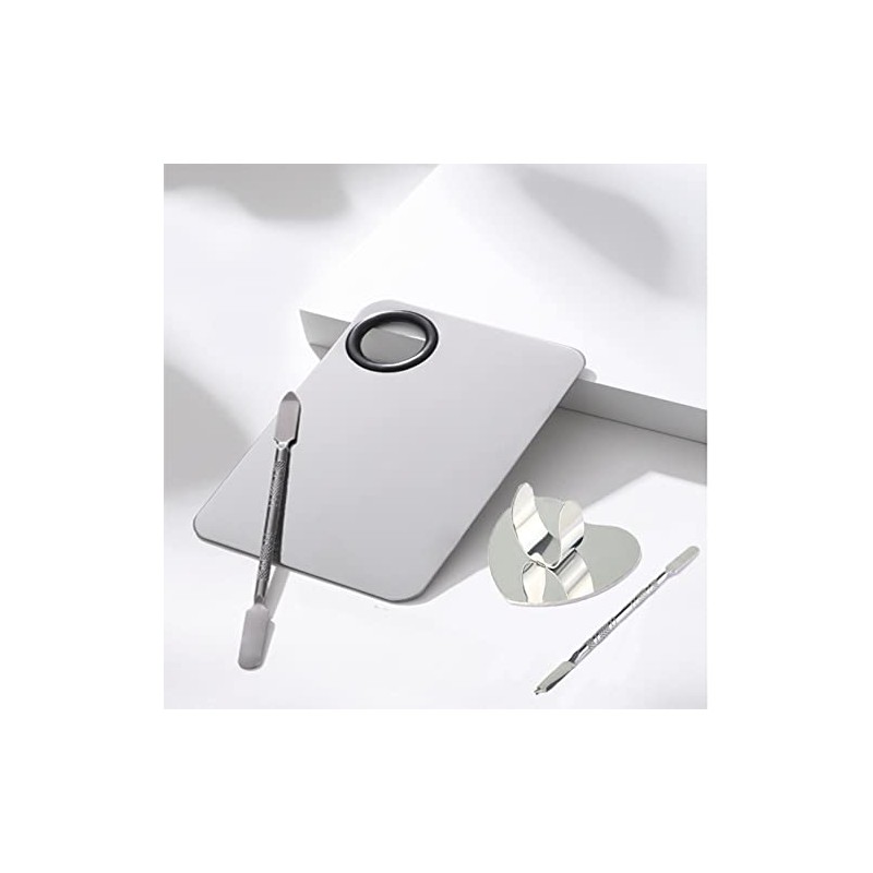 2 Piece Stainless Steel Makeup Palette Scraper for Foundation Makeup