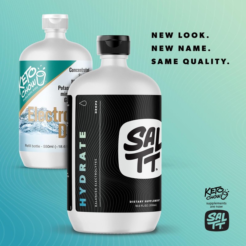 Keto Chow SALTT Electrolyte Hydration Drops - Keto Diets &