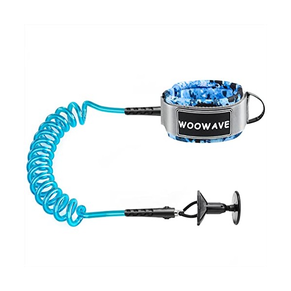 WOOWAVE Bodyboard Leash for Arm with Plug Preventing Entanglement, Premium