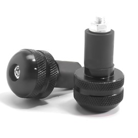 KASELIN Balance Weights, Bar End, Bike Bar End Weights, Grip, Balancer, Anti-Vibration, Bicycle, Handlebar End, Cap, Easy Installation, Universal Use, 2-Piece Set, Anti-Rust and Waterproof (Black)