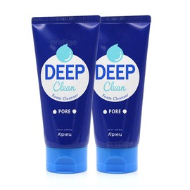 APIEU Deep Clean Foam Cleanser Pore 130ml+130ml / 어퓨 딥클린 폼 클렌저 포어 130ml+130ml