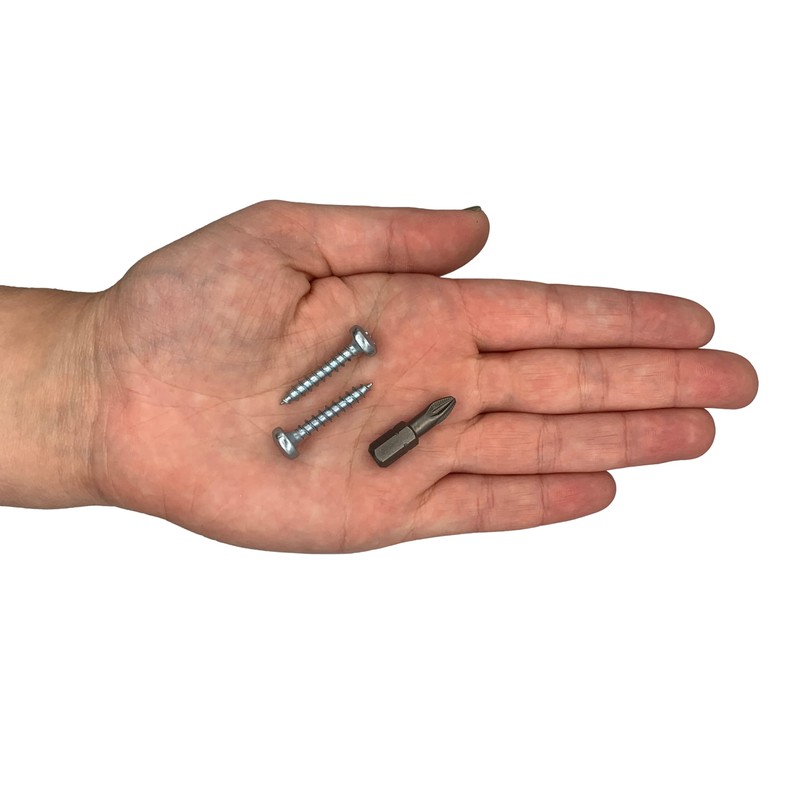 Pack of 50 DIN 7981 Galvanised Steel 4.5 x 25