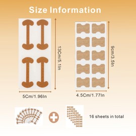 100Pcs Ingrown Toenail Treatment, Includes 2 Types Ingrown Toenail Strips for Toenail Treatment Fingernail Care Protect Toe Nail
