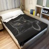 HommomH Black Cat Throw Blanket for Women Girls, Cat Lover