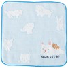 Seikan Great World OBSS-070 BL Pile Gauze Towel Handkerchief, 9.8