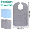 Dimeho 8 Pack Adult Bibs for Men Women Reusable Terry
