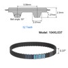 sourcing map 104XL 037 Timing Belt 52 Teeth Rubber Geared