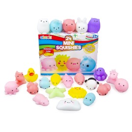 abeec Mini Squishes - Party Bag Fillers for Kids - Squeeze Toys - Squishy Fidget Toys - Stress Toys For Kids – Contains Pandas, Pigs, Ducks, Elephants & Much More!