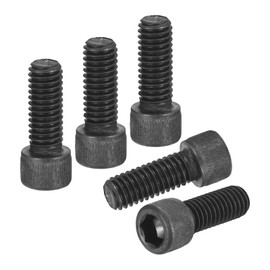 DTGN 3/8"-16x1 Socket Head Cap Screws Bolts - 10Pack - Good for Road Bicycle, Mountain Bike, Auto, Motorcycle - Carbon Steel Hex Head Metric Screws, Black
