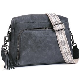 POIUGOYA Crossbody Purses for Women Trendy,Vegan Leather Medium Crossbody Bag,Women's Crossbody Travel Purse Built in Wallet