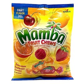 Mamba Fruit Chews, Strawberry, Raspberry, Orange, Cherry, Lemon