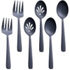 FULLYWARE 9.5" Stainless Steel Serving Utensil Set Large Serving Spoon