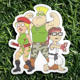 Unknown Street Fighter X American Dad Ryu Cammy Guile Stan Francine Steve 3” Pop Art