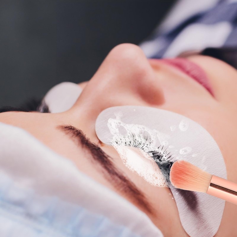 10PCS Eyelash Extension Cleansing Brush Lash Bath Brushes for Cleansing,