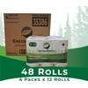 Green Forest Bathroom Tissue, 100% Recycled 12-Roll Pack, 286 Sheets