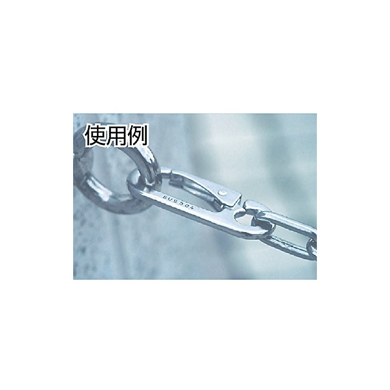 TRUSCO(トラスコ) スナップフック ステンレス製 D型 線径Φ5.5X開口7mm 2個 TSF-5D