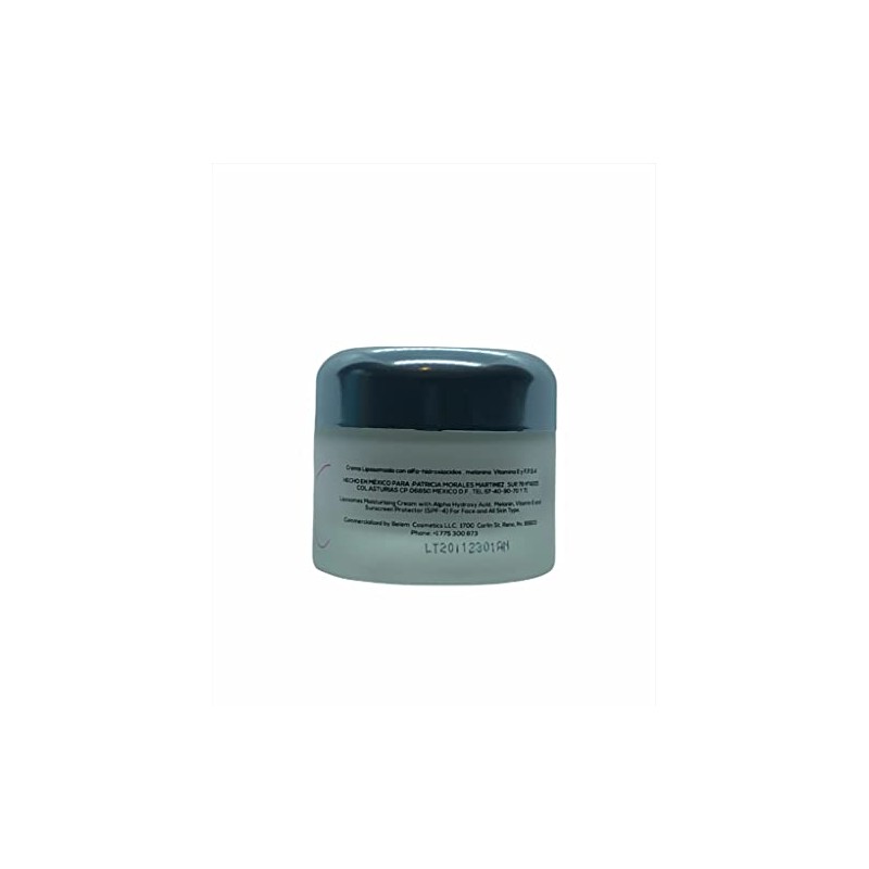 Crema Liposomada Anti-edad con Alfa Hidroxiácidos, Melanina, Vitamina E, con
