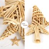 Christmas Tree Topper Star Made of Straw, Christmas Tree Topper