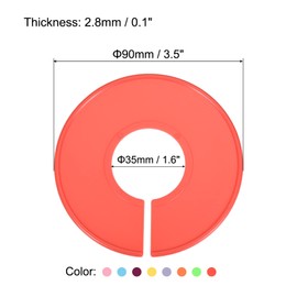 PATIKIL Clothes Dividers 24 Pack Blank Clothing Rack Size Sorting Wardrobe Round Separator with Marker Pen, Multicolor