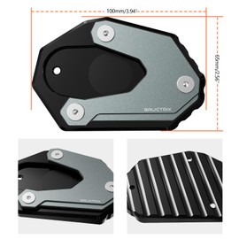 GALICTRIX Motorcycle Kickstand Pad Compatible with Aprilia RS660 RS457 Tuono 660 457 2020-2025 | SUZUKI GSX S750 S1000GT S1000/F V-STROM 800 1000 DE VSTROM 1000 1050 XT GSX-8S Side Stand Plate (Grey)