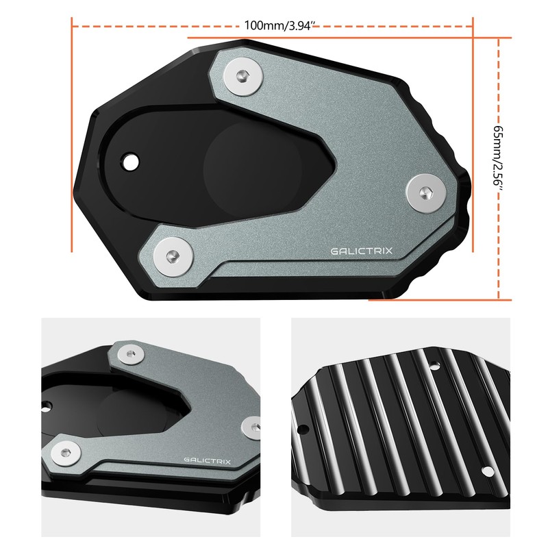 GALICTRIX Motorcycle Kickstand Pad Compatible with Aprilia RS660 RS457 Tuono