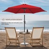 FLAME&SHADE 9ft Patio Umbrella Outdoor - Table Umbrella with Push