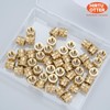 25 pcs M6 Brass Heat-Set Threaded Inserts for 3D Printing