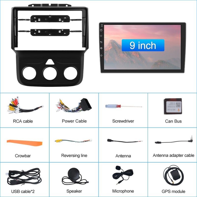 AWESAFE Android Car Stereo for Dodge RAM 1500 2500 3500