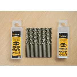 Lot of (20) 1/8" x 2-3/4" M2 HSS Drill Bits Full Grounded Titanium