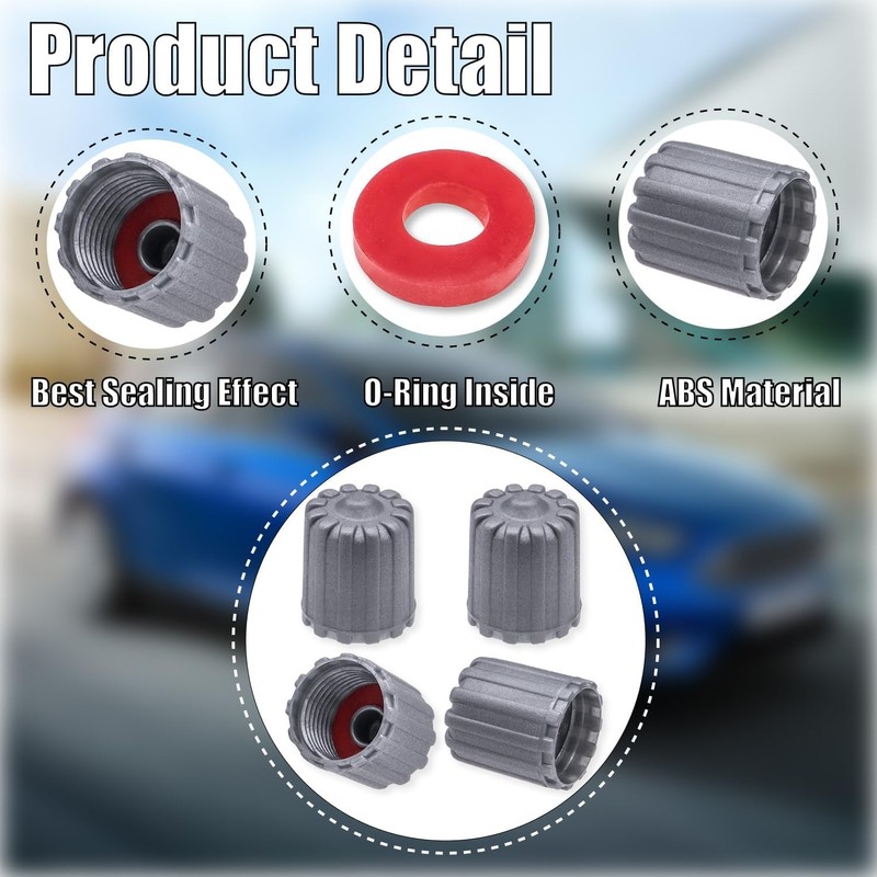 10 pcs Tyre Valve Stem Caps, Plastic Wheel Tyre Valve