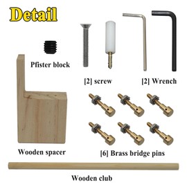 AN3695 Guitar Bridge Pins Repair Set for Guitar soundboard problems, Enhance the Volume and Tone of Guitar