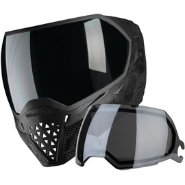 Empire EVS Paintball Mask/Goggle Black/Black w/Ninja Thermal Lens w/PBB Barrel Plug