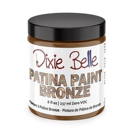 Dixie Belle Patina Paint - Patina Finishing for Aged, Weathered Metal Look - Metallic Impersonation DIY Paint (Bronze, 8 Fl Oz)