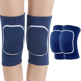 SSKHE Stretchy Dance Knee Pads for Volleyball Dance Yoga, 1 Pair Soft Brace Breathable Sleeve Protective Gear with Multi Color Choice for Women Men Teens, One Size Fits Most