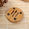 Kandid Bamboo Circular Soap Dish - Draining Soap Dish For