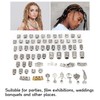 106pcs Dreadlocks Hair Rings Alloy Different Shapes Exquisite Patterns Hair