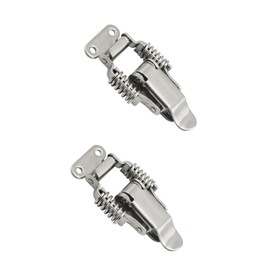 2PCS Stainless Steel Tension Clasp, 58mm Spring Loaded Toggle Latch, Lever Clasp for Box Drawer Cabinet