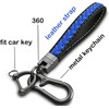 Yonmcfn for kia Key fob Cover with Metal/Leather Keychain,TPU 5