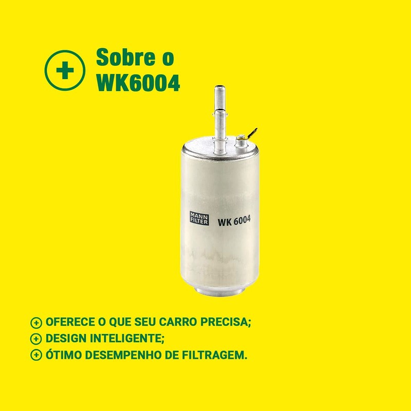 Original MANN-FILTER Fuel filter WK 6004 – For Passenger Cars