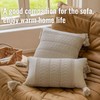 Woven Throw Pillow Cover with Tassels 2 Pack Spring Farmhouse