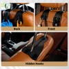 4 Pack Headrest Hooks for Car, Leather Car Seat Back