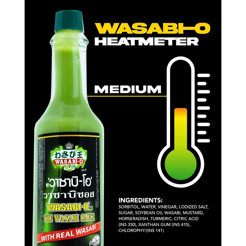Wasabi-O Hot & Spicy Wasabi Sauce – Real Japanese Wasabi