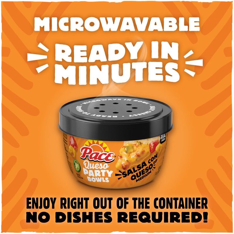 Pace Salsa Con Queso Dip, Cheese Dip, 11 oz Microwavable