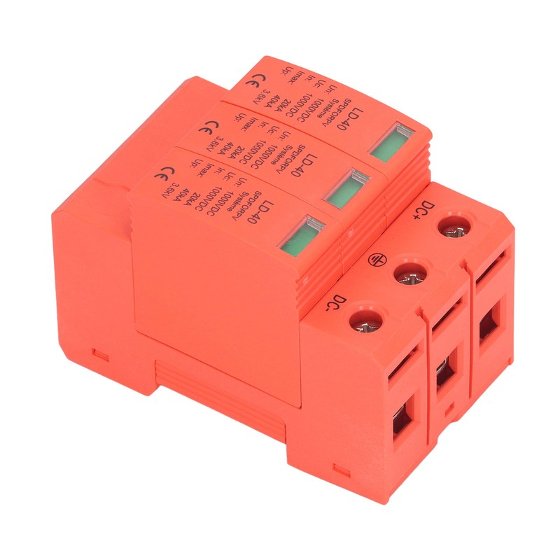 DC Surge Protector 3P DC Voltage Surge Arrester Photovoltaic Lightning