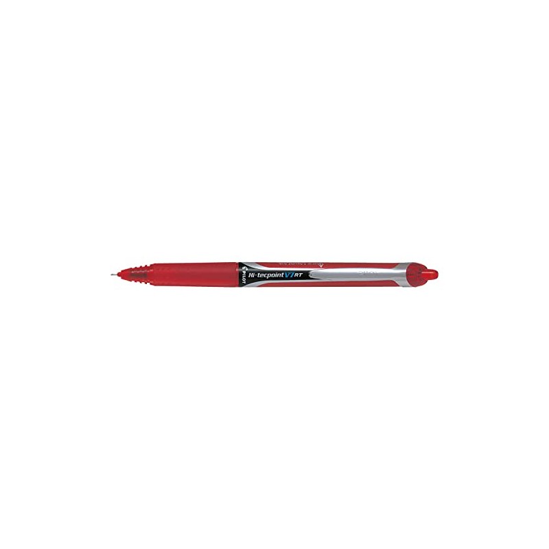 Pilot pack of 6 ink rollerball pen-Hi-Tecpoint V7 RT, red