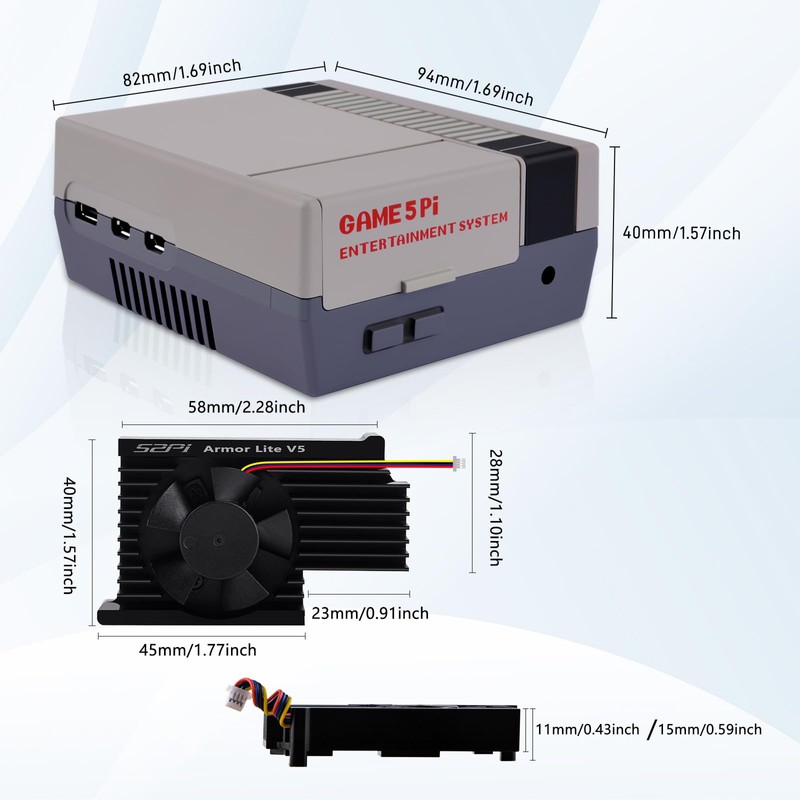 GeeekPi Case for Raspberry Pi 5, Pi 5 Case with