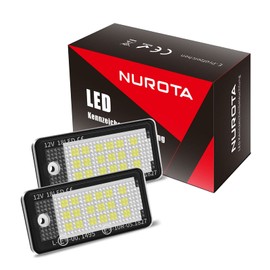 NUROTA LED Number Plate Light Suitable for A3 8P, A4 B6 B7, A6 4F, A5 Cabrio, Q7