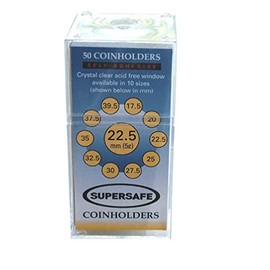 50 SuperSafe Self Sealing Cardboard 2x2s: Nickels by SuperSafe