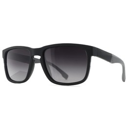 SUNGAIT Unisex Polarized Sunglasses Stylish Sun Glasses with Spring Hinges (Black Frame (Matte Finish) /Grey Gradient Lens) A529HKHU