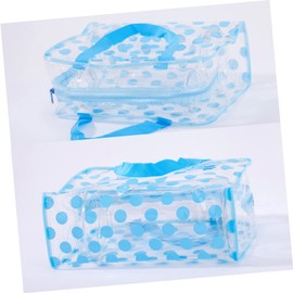 STOBAZA 1pc Portable Foldable Cosmetic Cases Large Makeup Case Makeup Bag Organizer Clear Makeup Bag Waterproof Cosmetic Bag Waterproof Makeup Bag Makeup Pouches Travel Dot Wash Bag